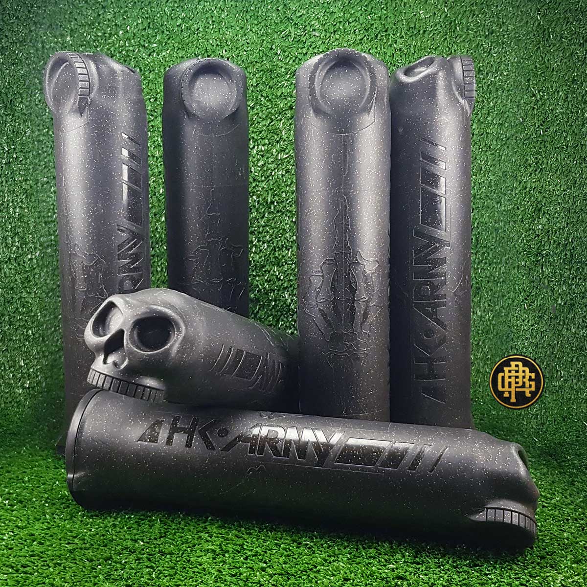 150 Round Skull Pod - 6-Pack Black/Gold
