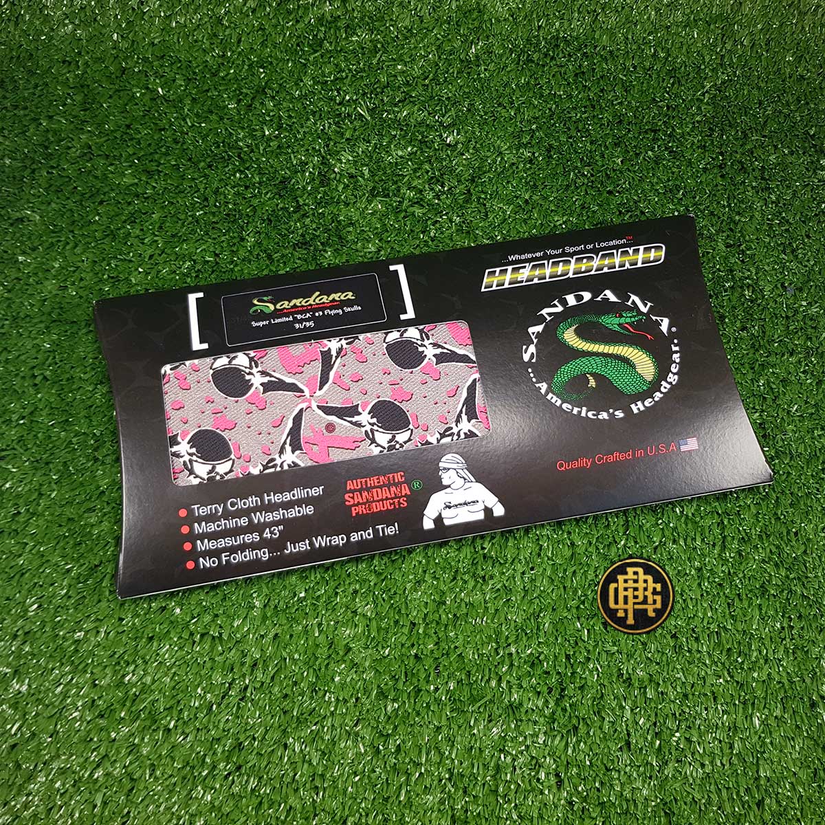 Headband - "BCA" Flying Skulls - 31 of 35