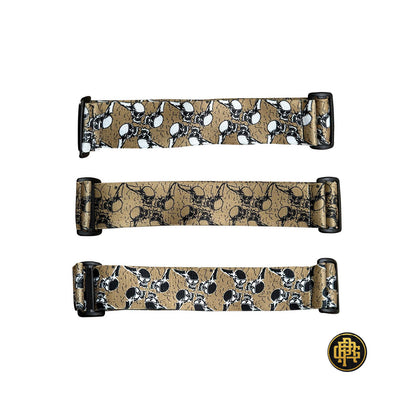 Sublimation Goggle Strap - Flying Skull - Earth Tone Collection